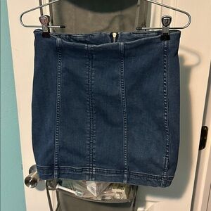 Free people Blue Mini Pencil Skirt